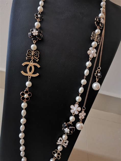 chanel look alike necklaces|faux coco chanel jewelry.